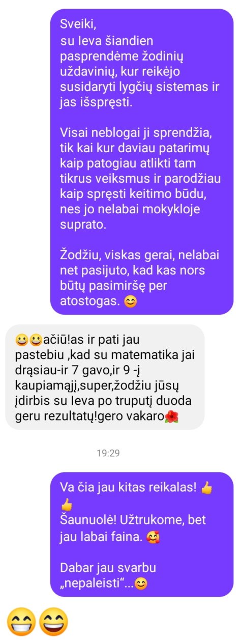 Astos pranešimas